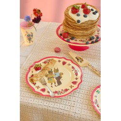 ASSIETTE VINTAGE ROUGE KISS...