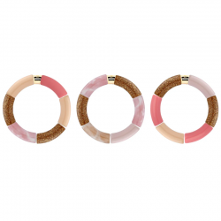 BRACELET PIPOCA ROSA OURO