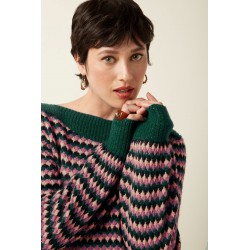 PULL ERIN FLORA PINE GREEN