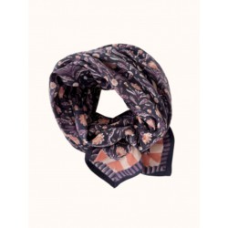 FOULARD LATIKA CACTUS NAVY