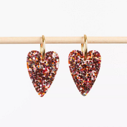 BOUCLES D'OREILLES COEUR...