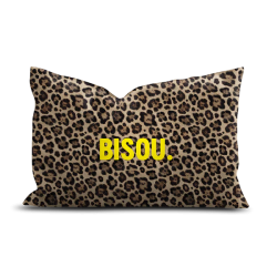 COUSSIN VELOURS LEOPARD BISOU