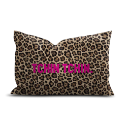 COUSSIN VELOURS LEOPARD...