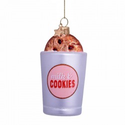 BOULE DE NOEL VERRE DE LAIT...