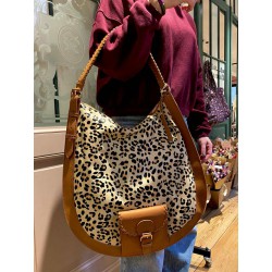 LE HOBO XL LEOPARD BEIGE