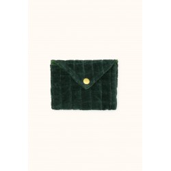 POCHETTE RAVI VELOURS FOREST