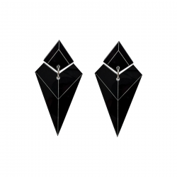 BOUCLES D'OREILLES SAKURA NOIR