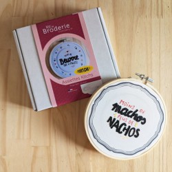 KIT BRODERIE ASSIETTE FLEURIE