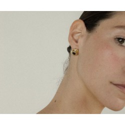 BOUCLES D'OREILLES DRAGO NOIR