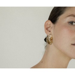 BOUCLES D'OREILLES PEGASE DORE