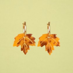 BOUCLES D'OREILLES FEUILLE...