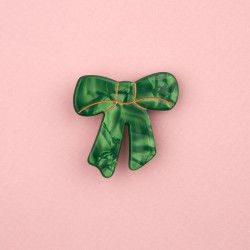 BARRETTE NOEUD VERT