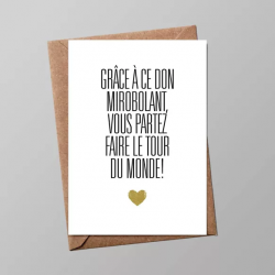 CARTE « GRACE A CE DON...