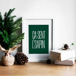 CARTE « CA SENT L'SAPIN»
