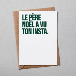 CARTE «LE PERE NOEL A VU...