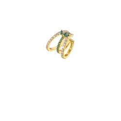 EARCUFF GREEN MALIA OR