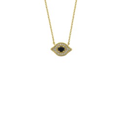 COLLIER BLACK MAJESTIC EYE OR