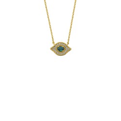 COLLIER GREEN MAJESTIC EYE OR