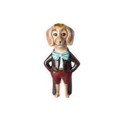 BOUGEOIR CHIEN CERAMIQUE