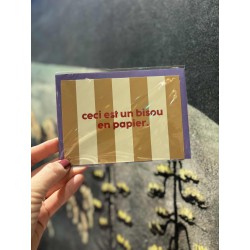 CARTE + ENVELOPPE BISOU EN...