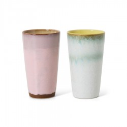 LOT DE 2 MUG LATTE 70'...