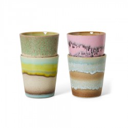 LOT DE 4 MUGS POP ART 70'...