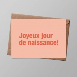 CARTE " JOYEUX JOUR DE...