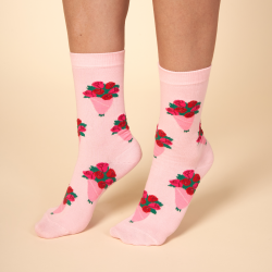 CHAUSSETTES BOUQUET DE ROSES