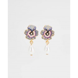 BOUCLES D'OREILLES PANSY PEARL