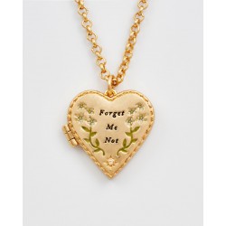 COLLIER GOLD FLORAL HEART...