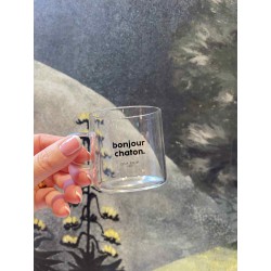TASSE A CAFE BONJOUR CHATON