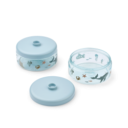 LOT DE 2 BOITES DOMINIQUE...