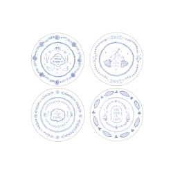 SET DE 4 ASSIETTES A...