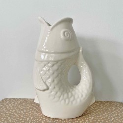 VASE PICHET POISSON BLANC...