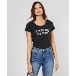 T-SHIRT FEMME JE M'EN BATS...