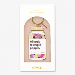 PORTE-CLES ALLERGIC TO...