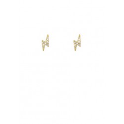 BOUCLES D'OREILLES FLASH OR