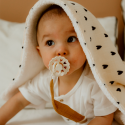 COUVERTURE PILOU GAZE BEIGE...