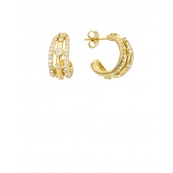 BOUCLES D'OREILLES MALINA OR