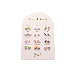 12 PAIRES DE BOUCLES...