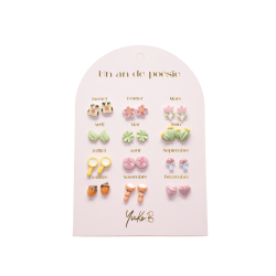 12 PAIRES DE BOUCLES...