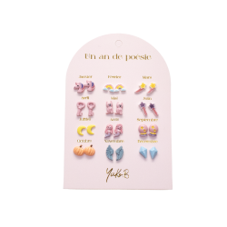 12 PAIRES DE BOUCLES...