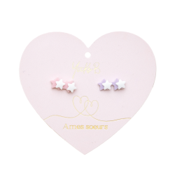 DUO DE BOUCLES D’OREILLES-...