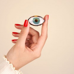 MINI PINCE A CHEVEUX OEIL BLEU