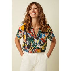 BLOUSE BELLA TROPEZ BLACK