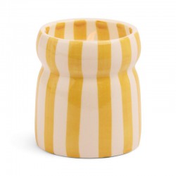 BOUGIE OCHRE STRIPED GOLD...