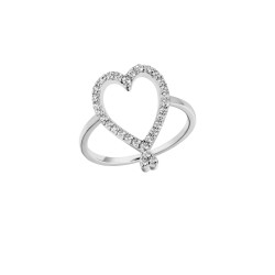 BAGUE TWIN HEARTS T52