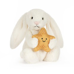 PELUCHE CREAM BUNNY WITH STAR