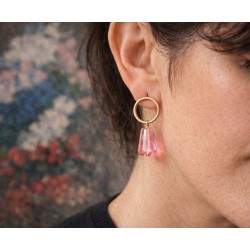 BOUCLES D'OREILLES MIKO ROSE