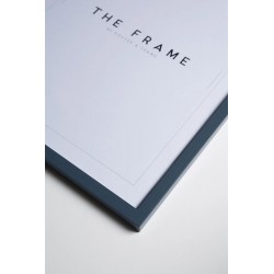 CADRE BOIS BLEU TEAL 30X40